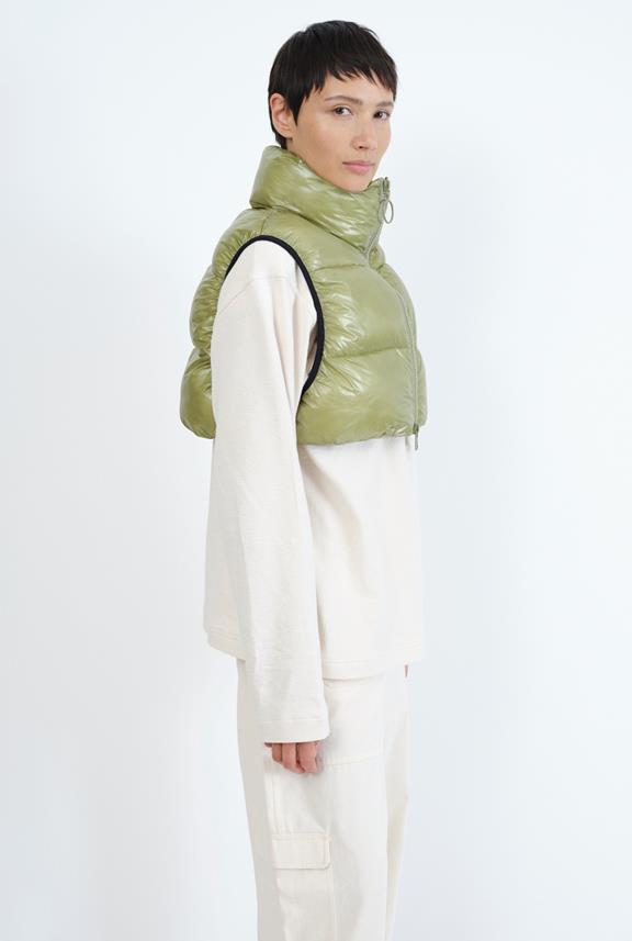 Vienna Puffer Vest Moss Green from Shop Like You Give a Damn