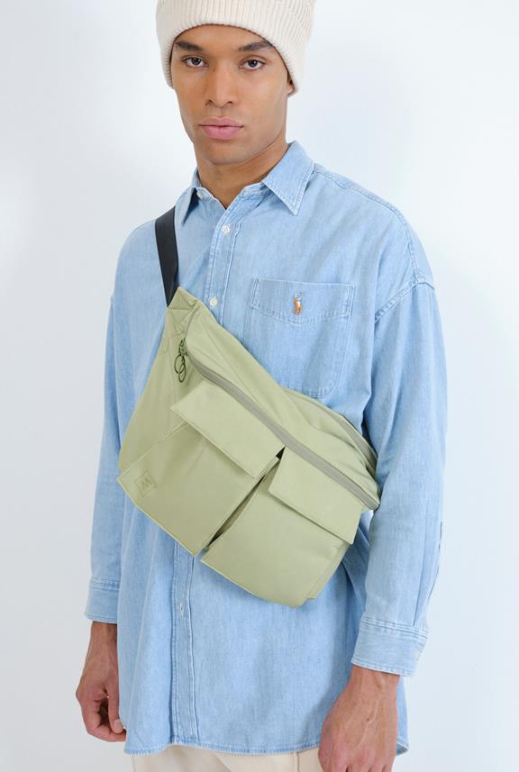 Tobe Combat Bag Light Green via Shop Like You Give a Damn
