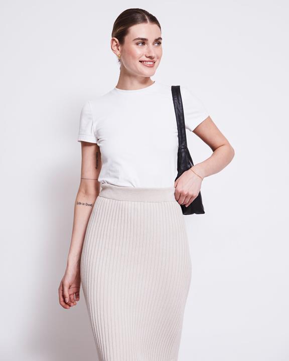 Gebreide Rok Ebba Ivoor from Shop Like You Give a Damn