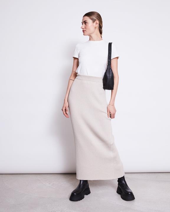 Gebreide Rok Ebba Ivoor from Shop Like You Give a Damn