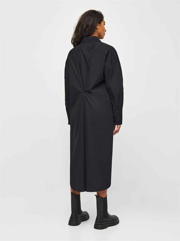 Overslagjurk Poplin Zwart from Shop Like You Give a Damn