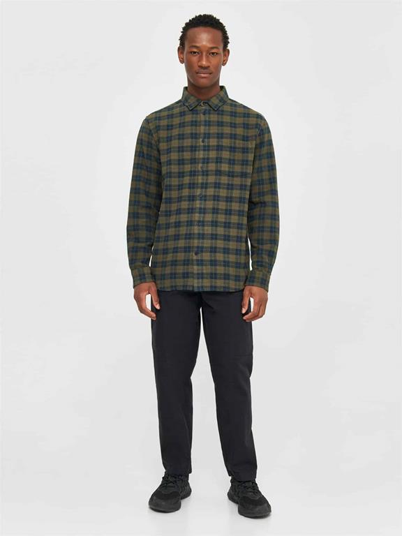 Overhemd Loose Fit Geruit Groen via Shop Like You Give a Damn