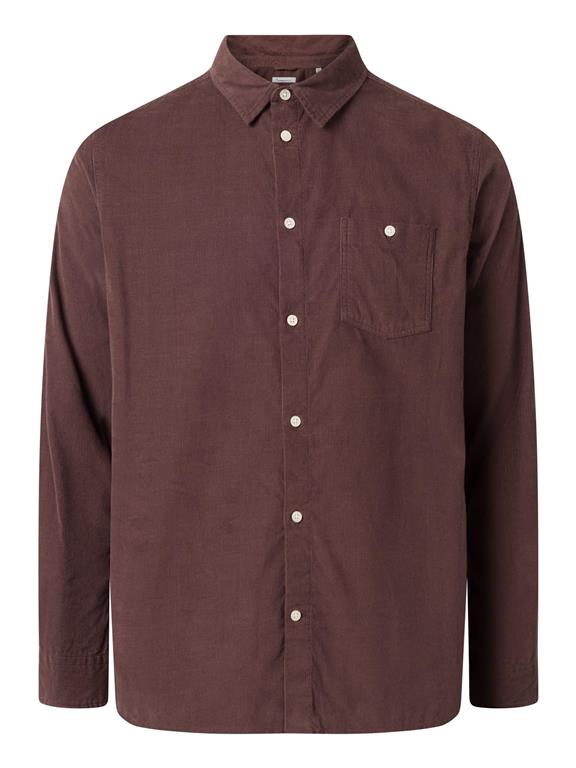 Overhemd Corduroy Regular Fit Bruin via Shop Like You Give a Damn