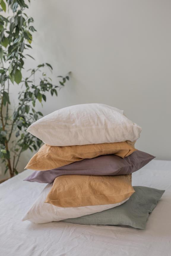 Linen Deco Pillowcase Sage Green 1