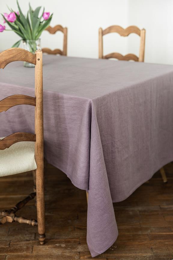 Linen Tablecloth Dusty Lavender 1