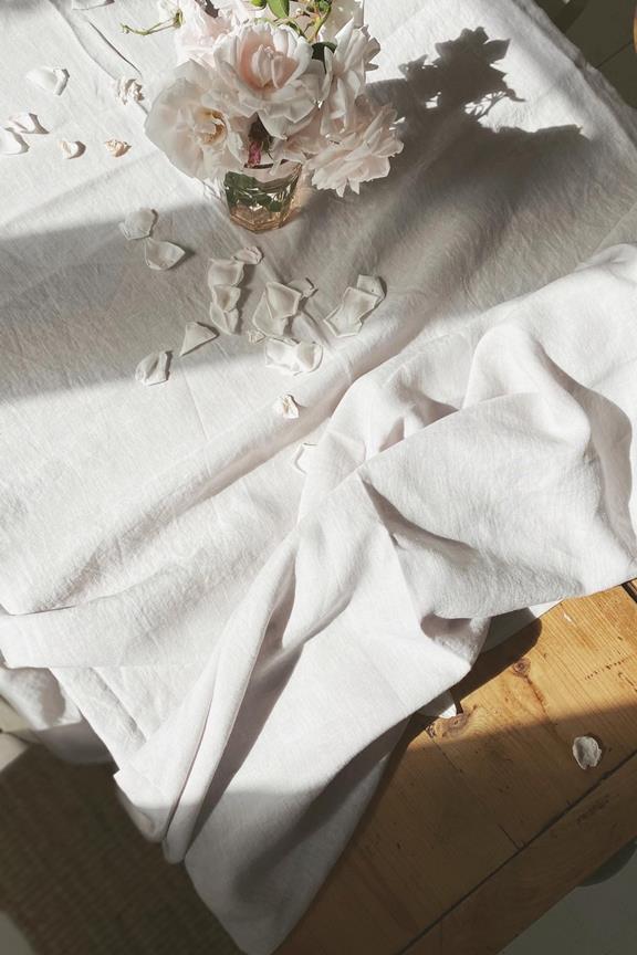 Linen Tablecloth Cream 3