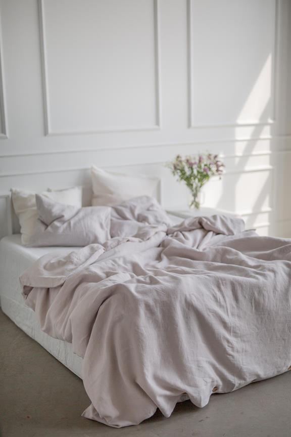 Linen Bedding Set Cream 1