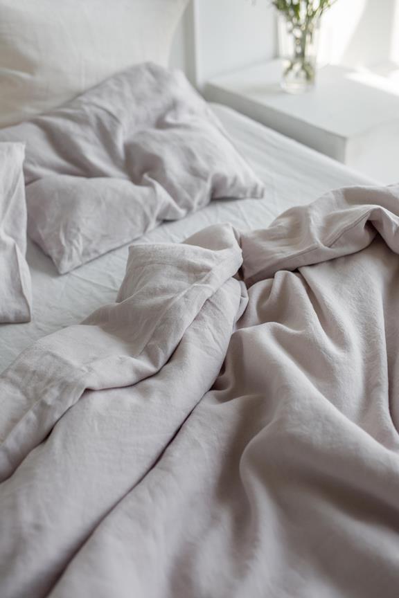 Linen Bedding Set Cream 2