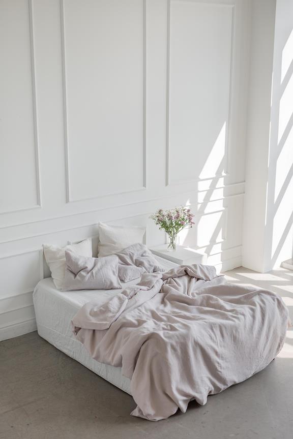 Linen Bedding Set Cream 3