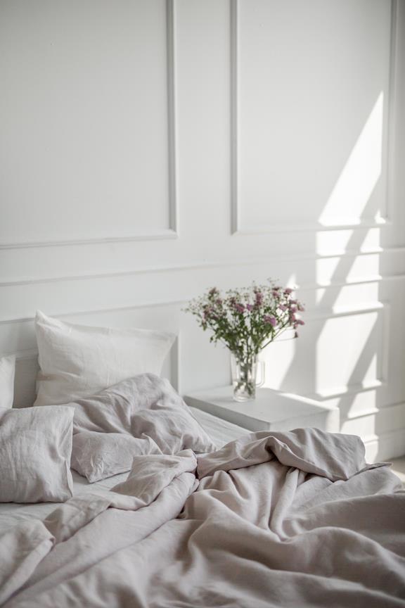 Linen Bedding Set Cream 5