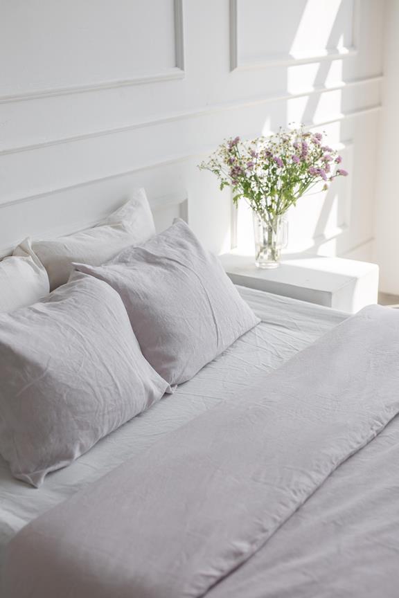 Linen Bedding Set Cream 6