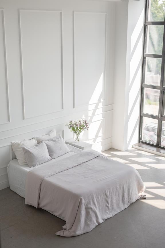 Linen Bedding Set Cream 7