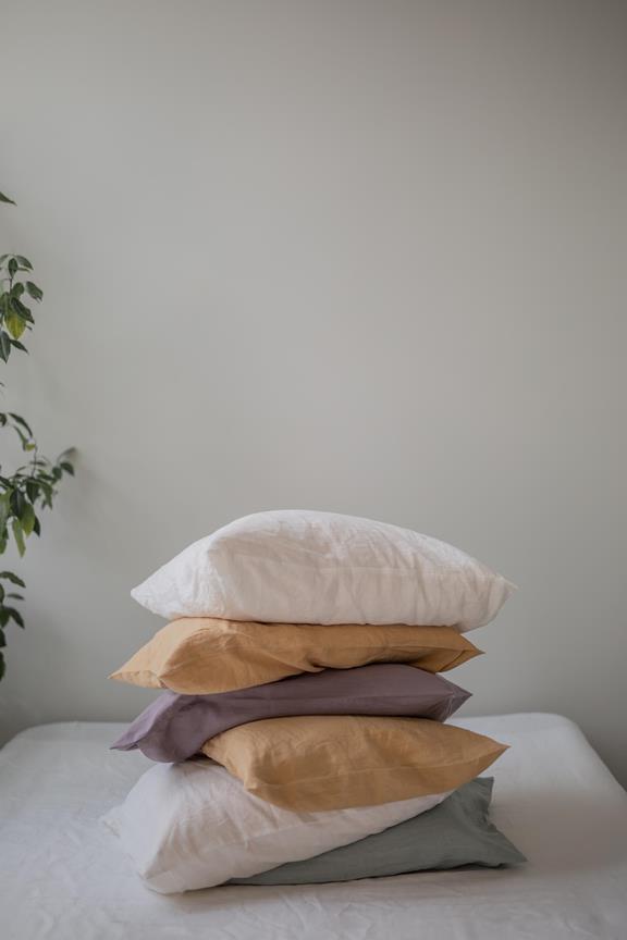 Linen Deco Pillowcase Sage Green 3