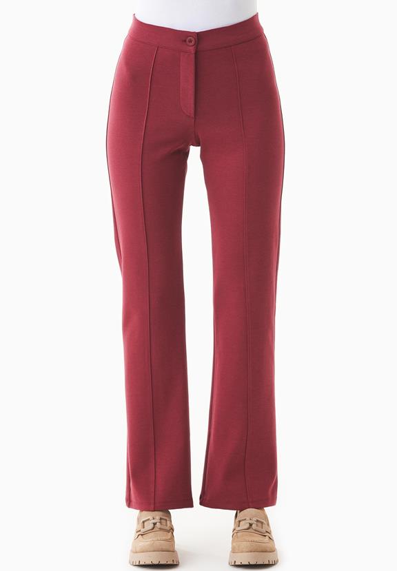 Flared Pants Organic Cotton And Tencelâ¢ Modal Red from Shop Like You Give a Damn