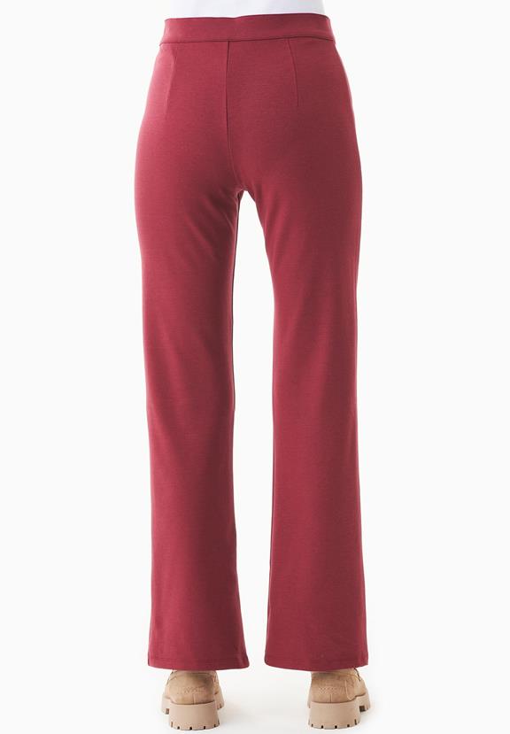 Flared Pants Organic Cotton And Tencelâ¢ Modal Red from Shop Like You Give a Damn