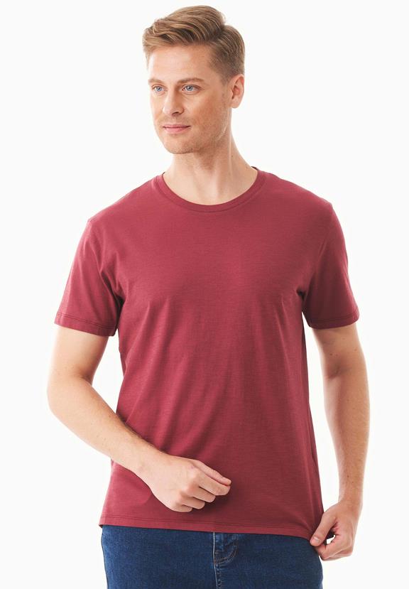 Basic T-Shirt Organic Cotton Red via Shop Like You Give a Damn