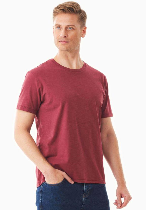 Basic T-Shirt Organic Cotton Red from Shop Like You Give a Damn