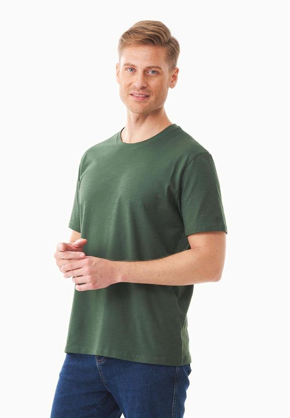 Basic T-Shirt Organic Cotton Green from Shop Like You Give a Damn