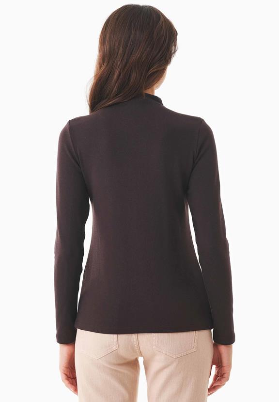 Long Sleeve Shirt Organic Cotton And Tencel™ Modal  Brown 5