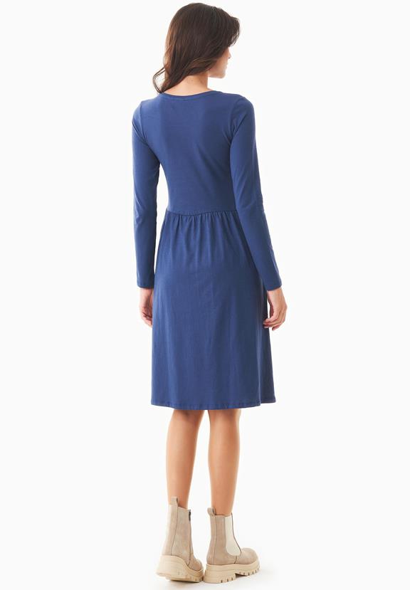 Long Sleeve Jersey Dress Organic Cotton Blue from Shop Like You Give a Damn