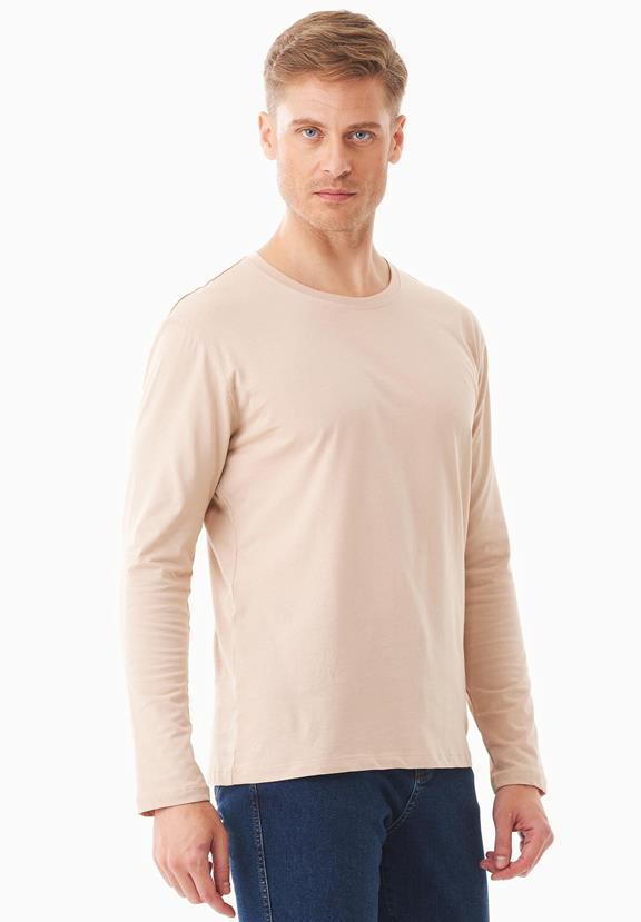 Long Sleeve Shirt Organic Cotton Beige 3