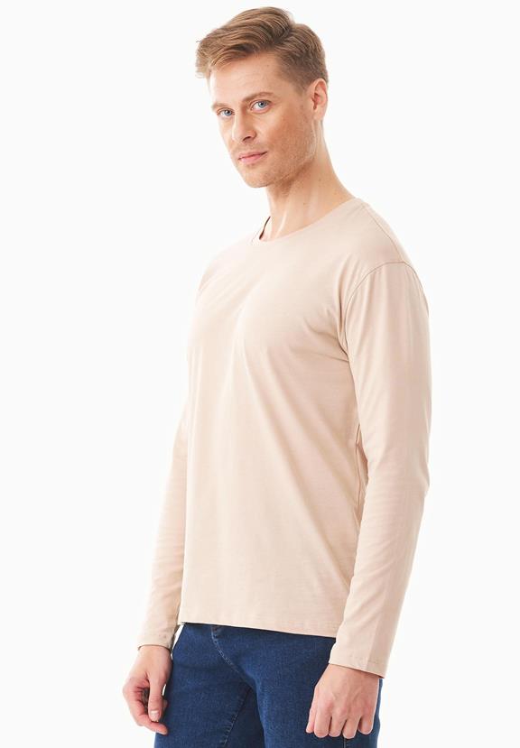 Long Sleeve Shirt Organic Cotton Beige 4