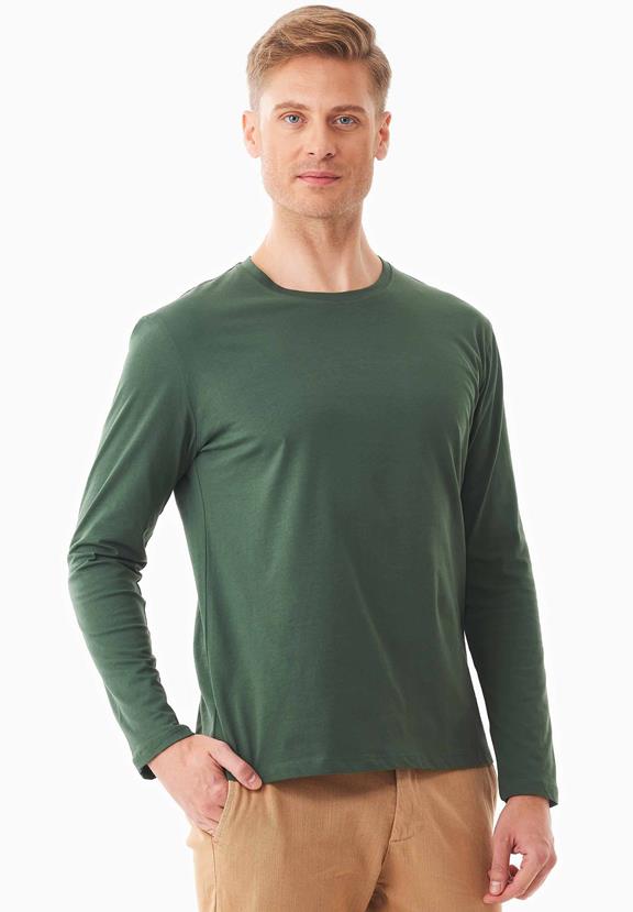 Long Sleeve Shirt Organic Cotton Green 3