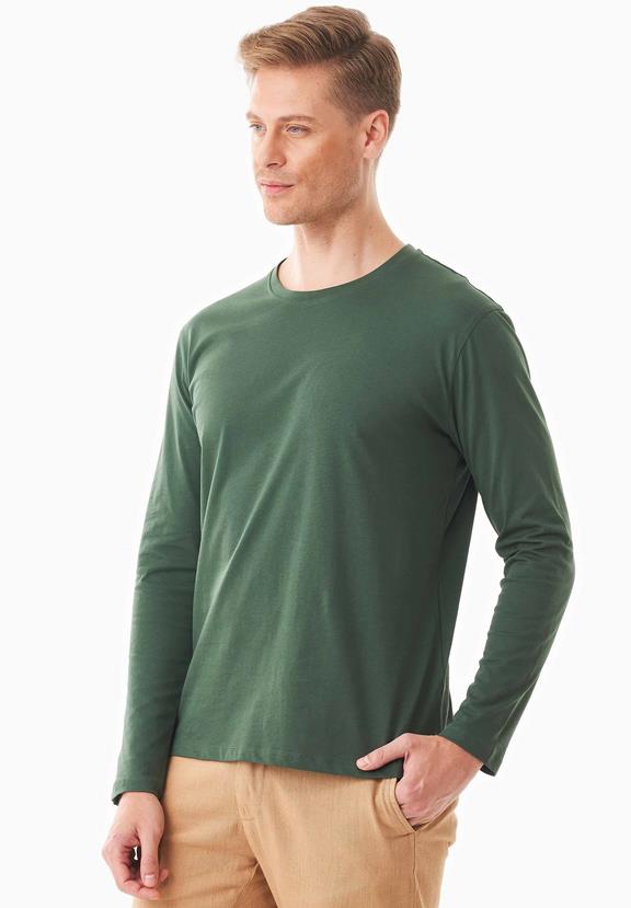 Long Sleeve Shirt Organic Cotton Green 4