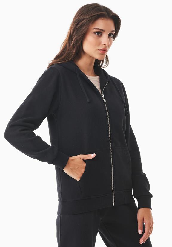 Sweat Jacket Soft Touch Organic Cotton Black from Shop Like You Give a Damn