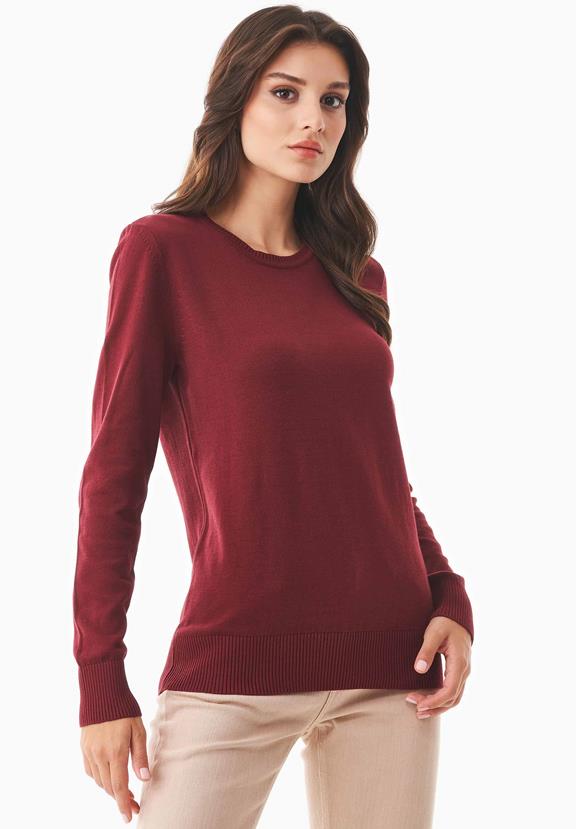 Organic Cotton Sweater Red 3