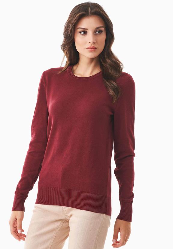 Organic Cotton Sweater Red 4