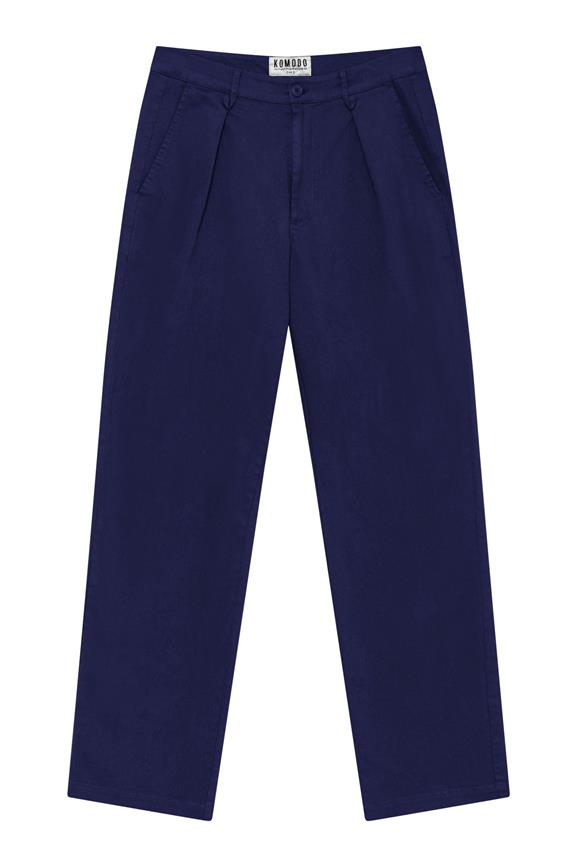 Trouser Bowie Loose Fit Organic Cotton Twill Dark Navy 2