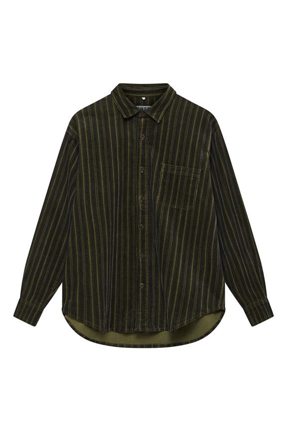 Shirt Jax Organic Cotton Corduroy Black Stripe 1