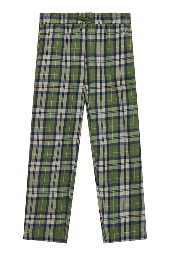 Pyjama Bottoms Jim Jam Womens Gots Organic Cotton Pine Green 1