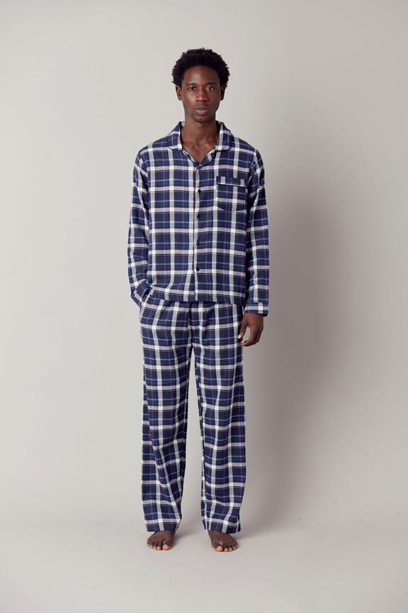 Pyjama Set Jim Jam Mens Gots Organic Cotton Dark Navy 1