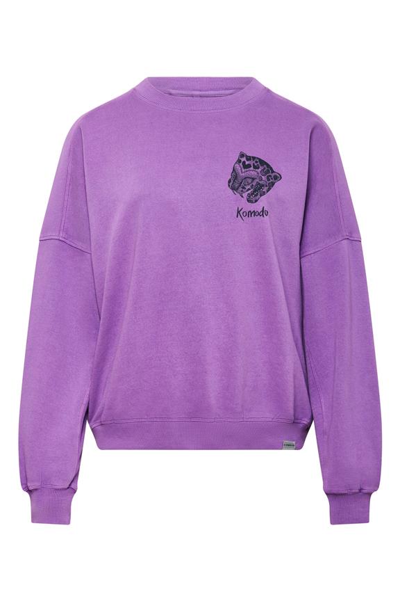 Women's Sweatshirt Nepali Leopard Purple 2