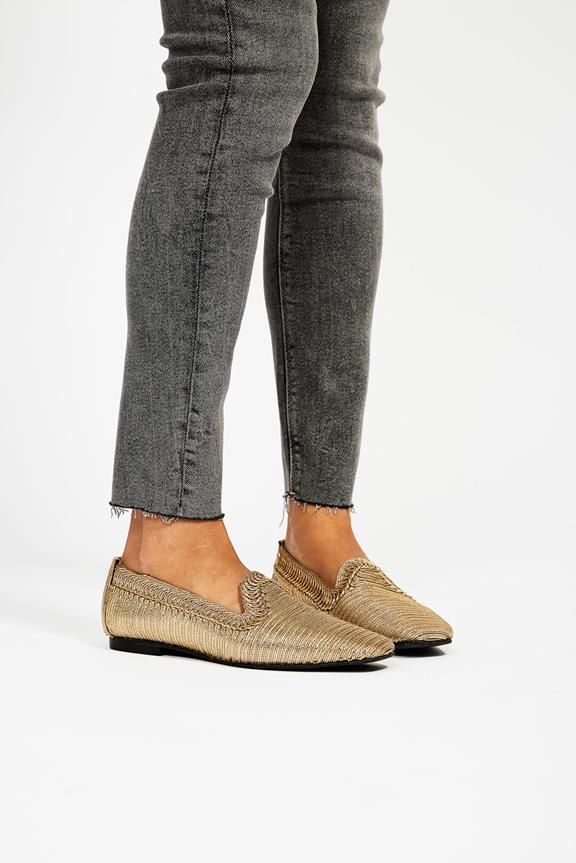 Loafers Ny Metallic Gold 13