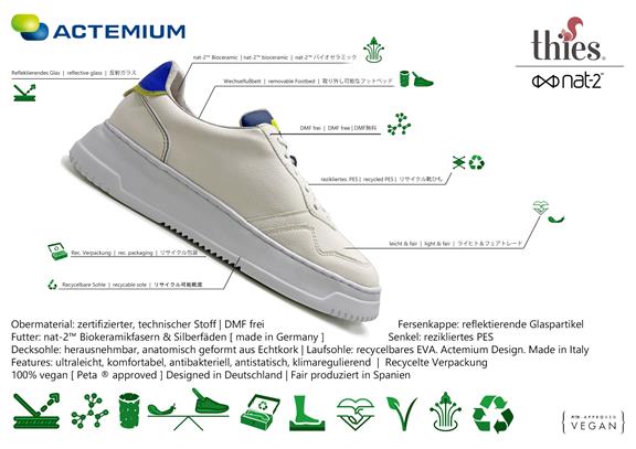 Sneakers Actemium White & Blue 11