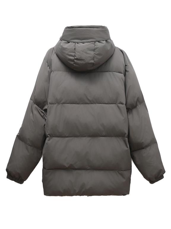 Rawdon Puffer Jacket Black Olive from Shop Like You Give a Damn