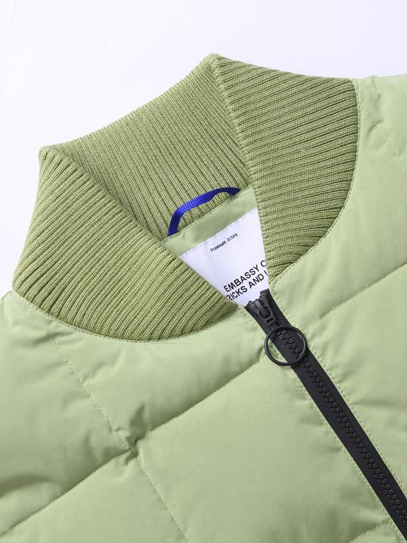Warwick Puffer Vest Moss Green from Shop Like You Give a Damn