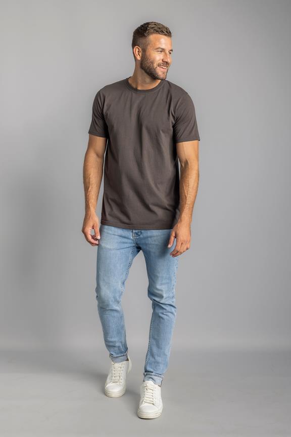 Premium Blanco T-Shirt Slim Kastanje 3