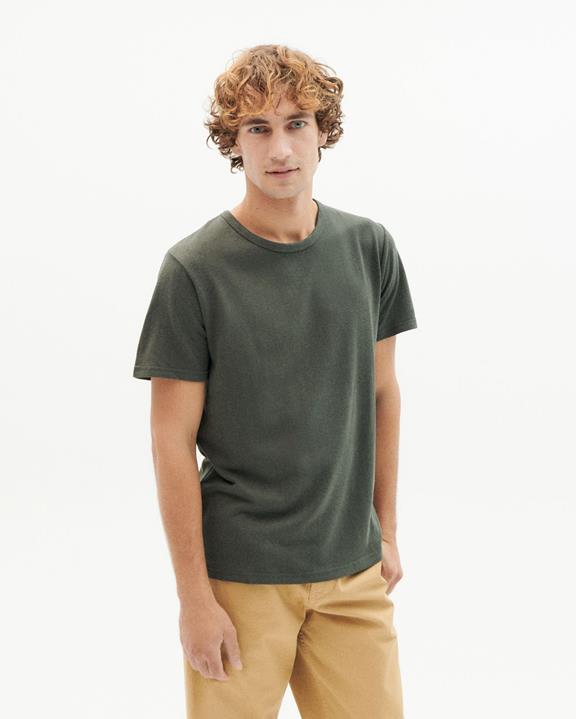 T-Shirt Hemp Thick Dark Green  1
