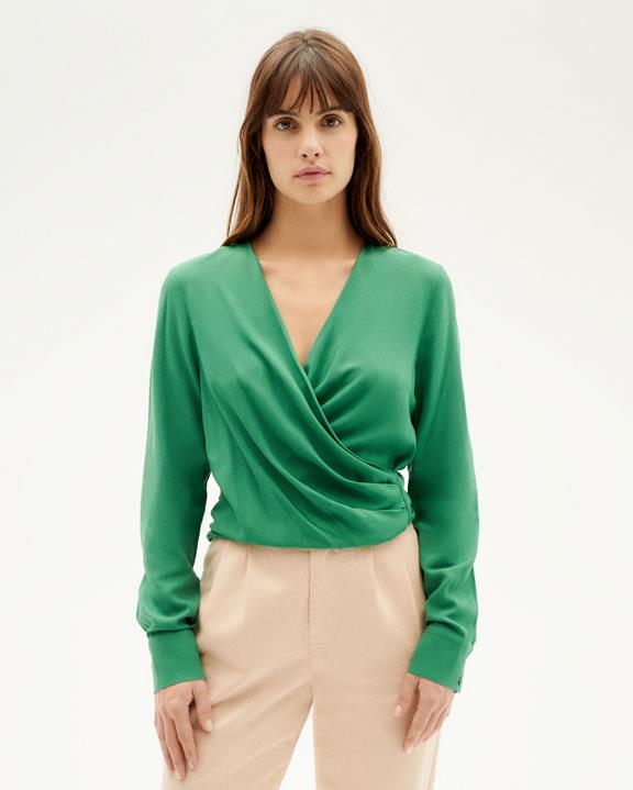 Blouse Dione Groen from Shop Like You Give a Damn