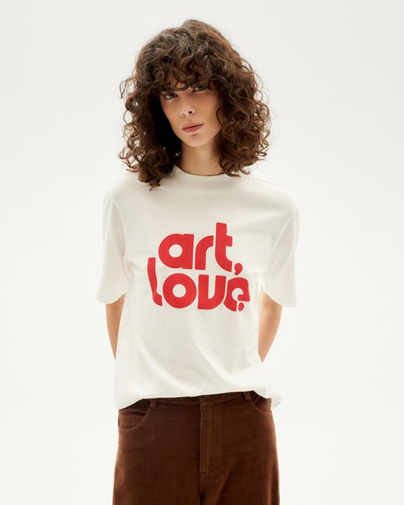 T-Shirt Art&Love Mock White via Shop Like You Give a Damn