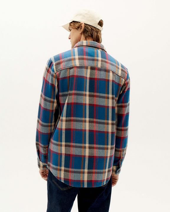 Overshirt Lucas Check Blue from Shop Like You Give a Damn