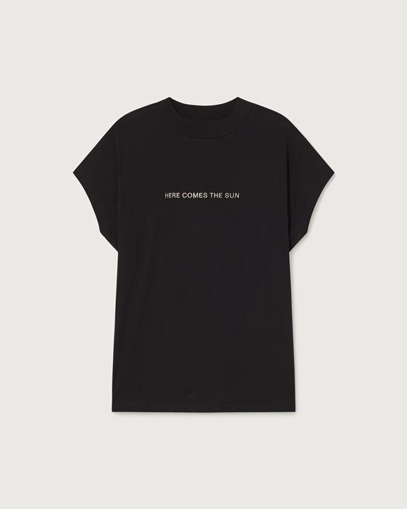 T-Shirt Here Comes The Sun Black from Shop Like You Give a Damn