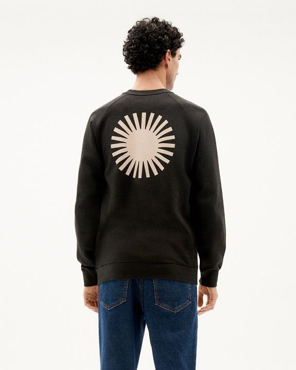 Sweatshirt Sun Zwart Ecru via Shop Like You Give a Damn