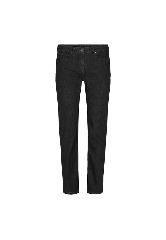 Jeans Charlotte Normale Middellange Ecolabel Gewassen Zwarte Denim via Shop Like You Give a Damn