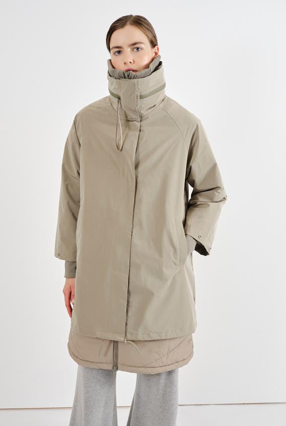 Selma Modulaire Parka Bleke Olijf from Shop Like You Give a Damn