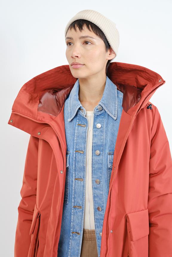 Mount Pearl Utility Parka Burnt Red from Shop Like You Give a Damn